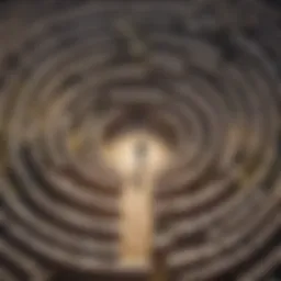 Illustration of a labyrinth symbolizing the journey to discovering purpose