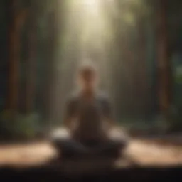 Person practicing mindfulness meditation