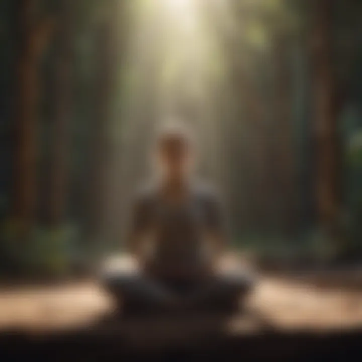 Person practicing mindfulness meditation