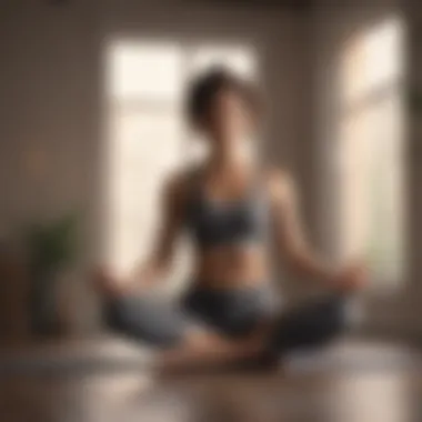 Person doing yoga poses for stress relief