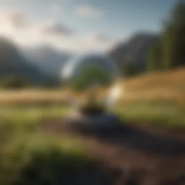 Symbol of Personal Growth A serene landscape symbolizing personal growth