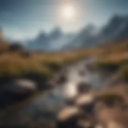 A serene mountain landscape symbolizing long-term aspirations