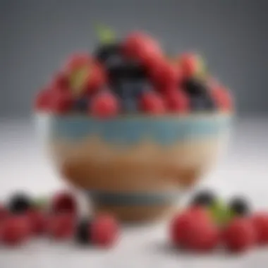 Fresh berries in a colorful bowl