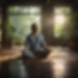 An individual meditating in a serene environment to enhance self-awareness.