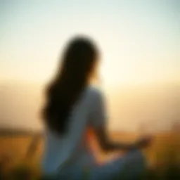 A serene landscape promoting tranquility and mindfulness