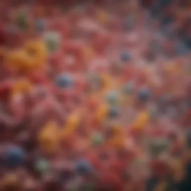 The Rich Diversity of Gut Microbiota Illustration of diverse gut bacteria