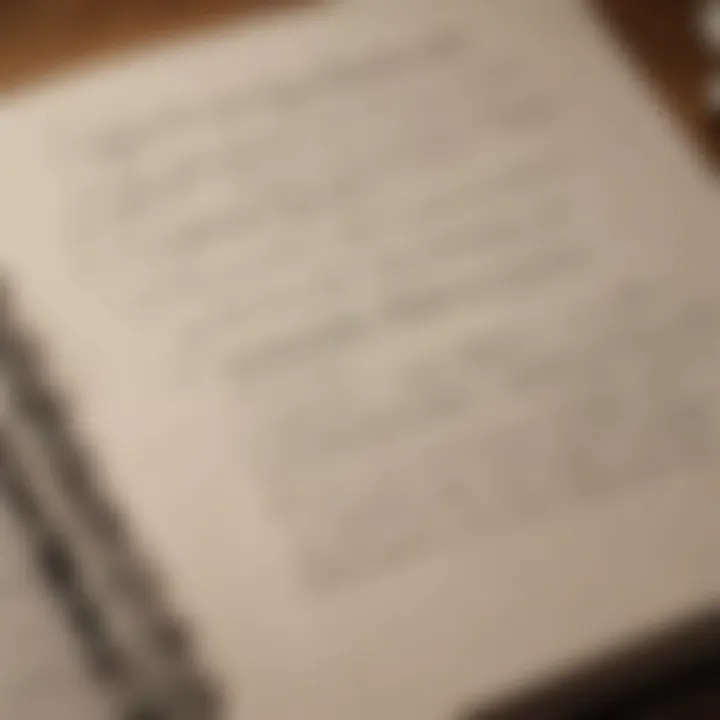 A close-up of written affirmations in a journal, showcasing personal aspirations