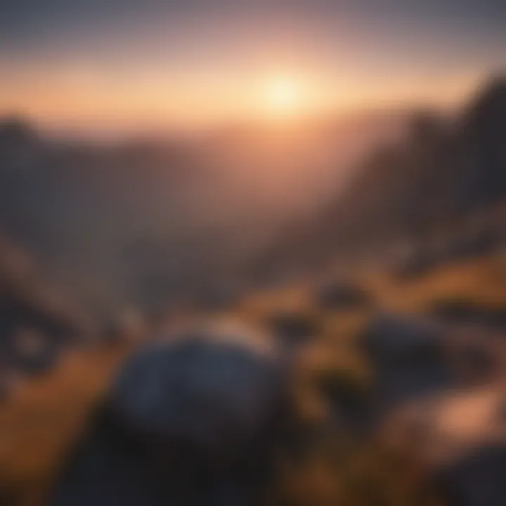 Mountain Peak Sunrise