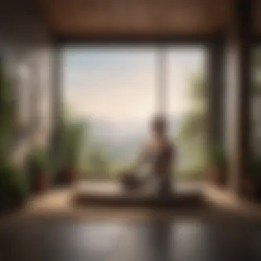 Finding Inner Peace A peaceful meditation space, showcasing elements that promote relaxation and mindfulness.