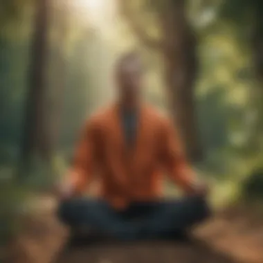 The Power of Self-Awareness A person meditating in a natural setting, symbolizing self-awareness.