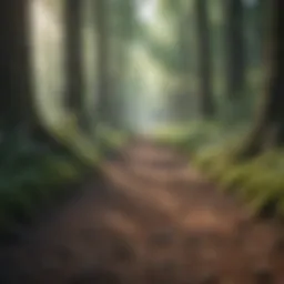A serene path through a forest symbolizing personal growth