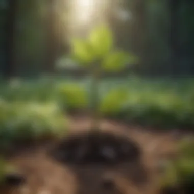 Symbol of Growth A serene landscape symbolizing personal growth