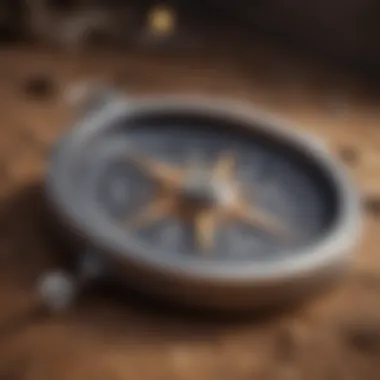 Finding Life's Direction A compass representing direction and purpose in life