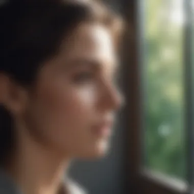 The Art of Introspection A person reflecting deeply in a tranquil setting
