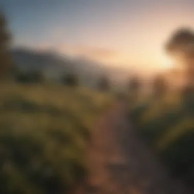Embracing New Beginnings A serene landscape at dawn symbolizing a fresh start