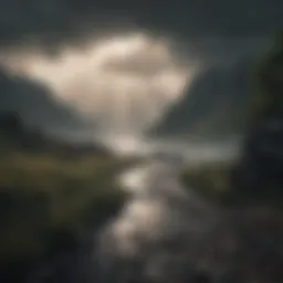 A serene landscape symbolizing inner peace amidst emotional turmoil.