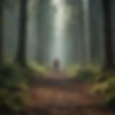 Choosing Your Response A path diverging in a forest, illustrating choices in emotional responses