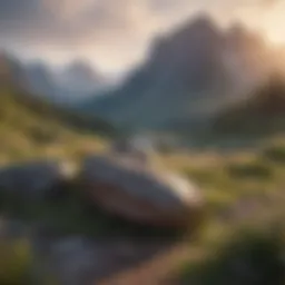 A serene landscape symbolizing emotional healing