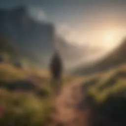 A serene landscape symbolizing emotional healing