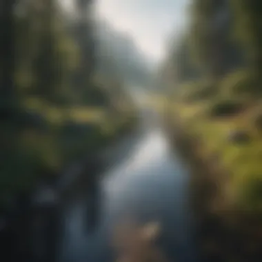 The Essence of Tranquility A serene landscape symbolizing tranquility and inner peace