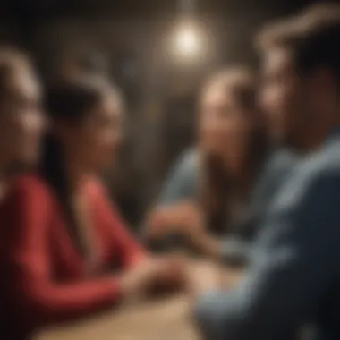 The Power of Social Connection A vibrant group of diverse individuals engaging in conversation