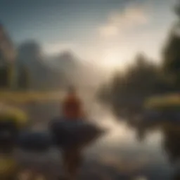 A serene landscape symbolizing inner peace