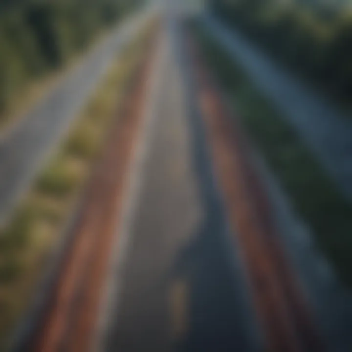 A road diverging in two directions, representing choices