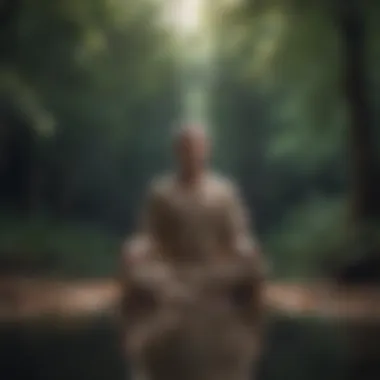 Mindfulness in Action A person meditating in a tranquil environment