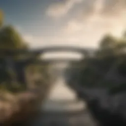 Illustration of a bridge symbolizing trust