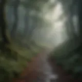 A winding path through a misty forest symbolizing uncertainty