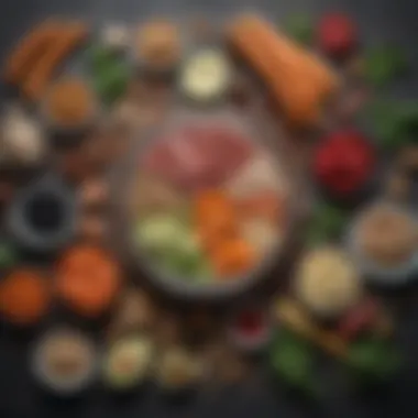 Fermented Foods for Gut Flora Balance A selection of fermented foods known for gut health support