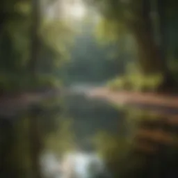 A serene landscape illustrating tranquility and peace of mind