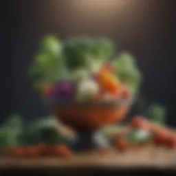 Fresh vegetables known for their gut-healing properties