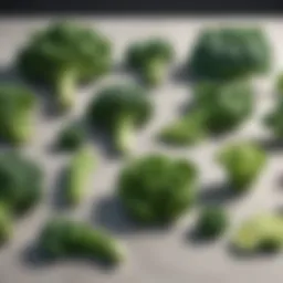 Fresh green vegetables assortment