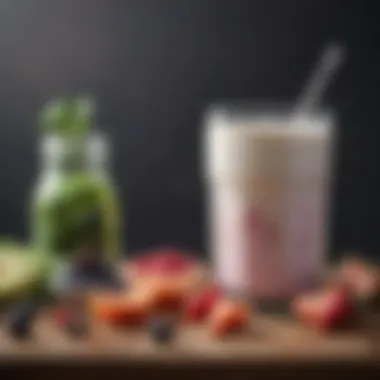 Exploring Probiotic Foods for Enhanced Gut Microbiota An arrangement of probiotic-rich foods such as yogurt and fermented vegetables