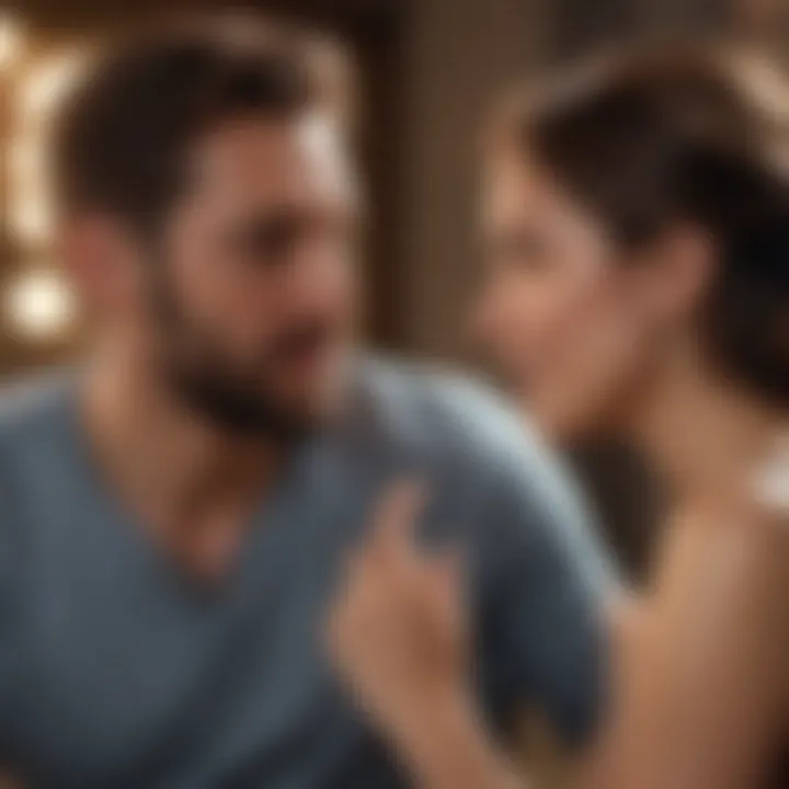 Couple engaging in deep conversation