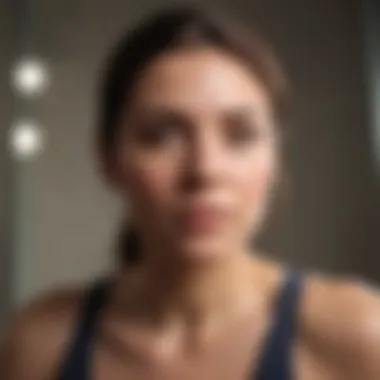 Mirror of Strength: Inner Confidence Person looking in the mirror with a confident expression