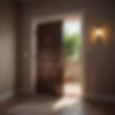 New Opportunities Await An open door symbolizing new opportunities