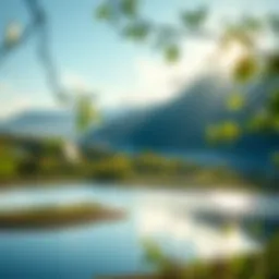 A tranquil landscape representing change in nature