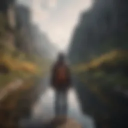 A serene landscape symbolizing self-discovery