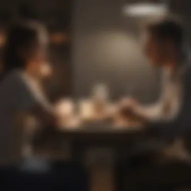 Setting for Heartfelt Dialogue An intimate setting for heartfelt dialogue