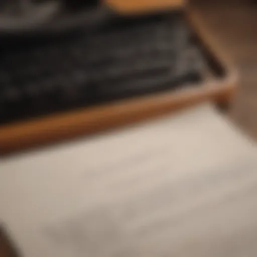 A vintage typewriter with a sheet of paper containing a powerful quote.