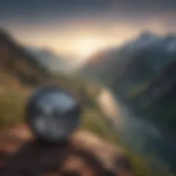 A serene mountain landscape symbolizing ambition and clarity of vision