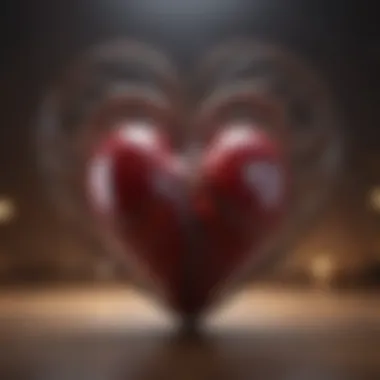 The Heart of Gratitude An abstract representation of interconnected hearts