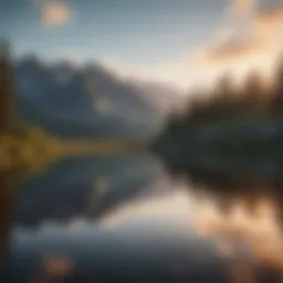 A serene landscape symbolizing peace and reflection