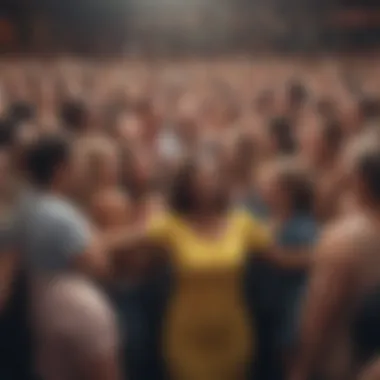 The Power of Community in Self-Love A vibrant community gathering illustrating support and connection