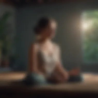 A tranquil meditation scene promoting mindfulness