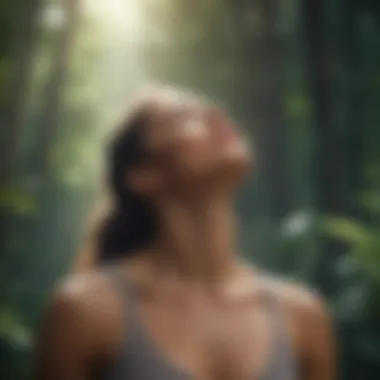 Harmonious Breathing Ritual Breathing exercise with tranquil background