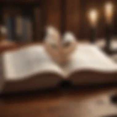 Knowledge and Discovery An open book with pages turning, symbolizing knowledge and discovery.