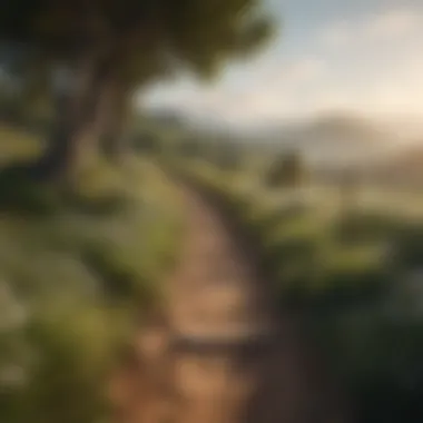The Journey of Personal Growth A serene landscape with a path, illustrating the journey of personal growth.